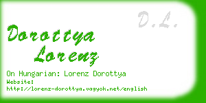 dorottya lorenz business card